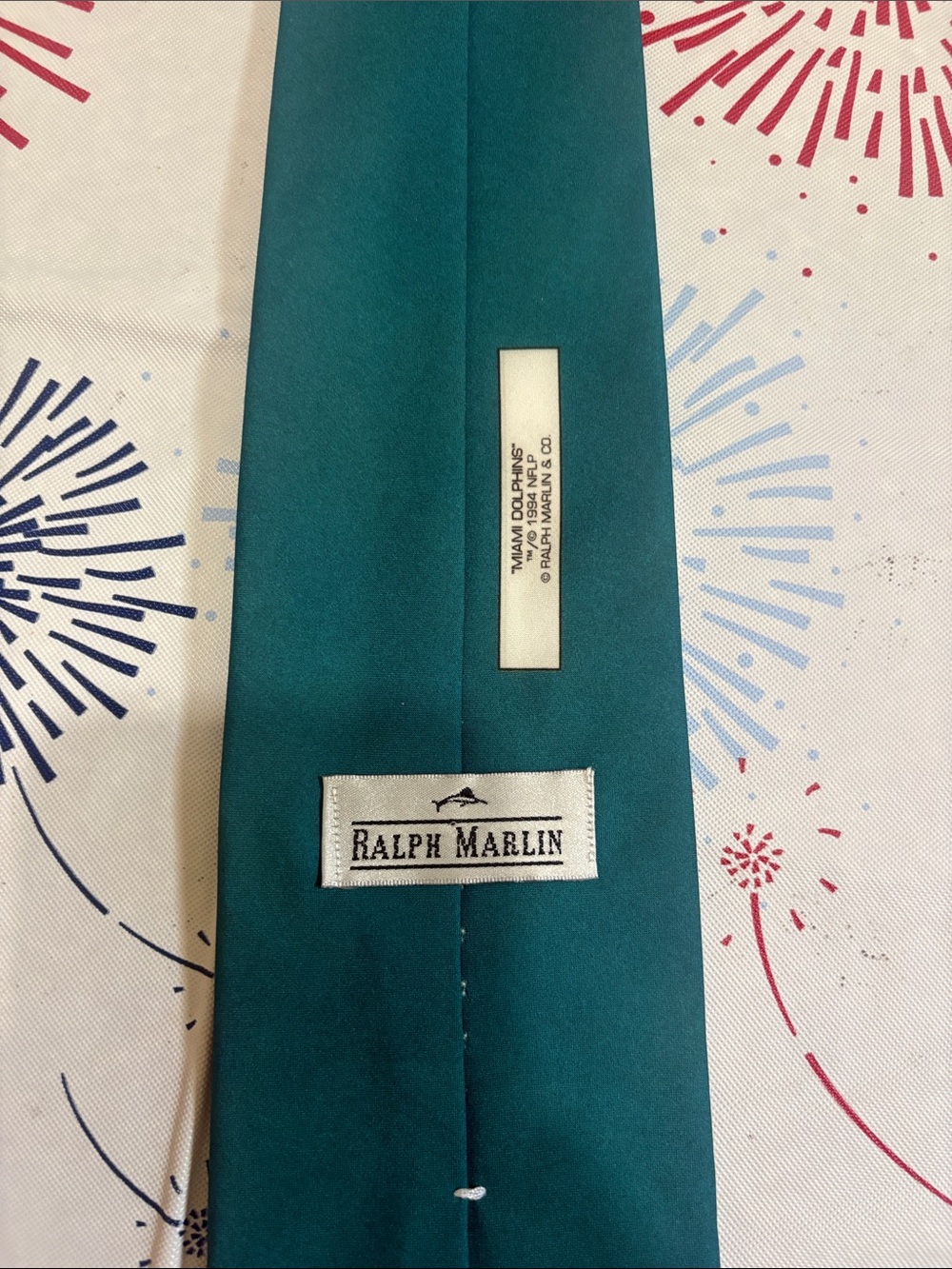 Ralph Marlin Vintage Miami Dolphins tie - Picture 3 of 4